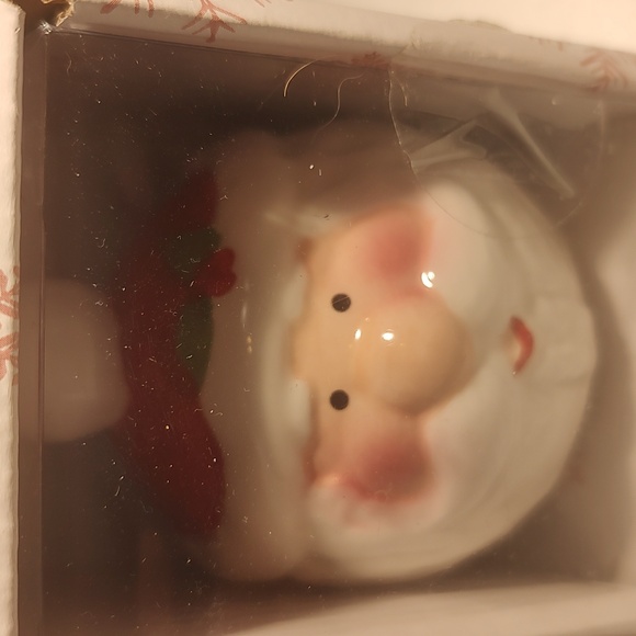 Pfaltzgraff Pair Of Santa Salt & Pepper Shakers Hand Painted New In Box - Picture 8 of 8